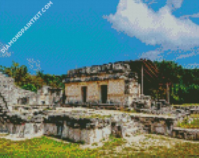 El Rey Archaeological Zone Cancun diamond painting