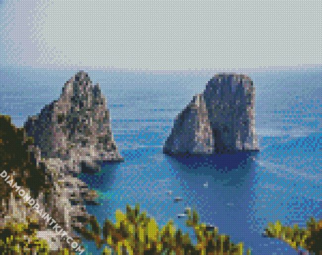 Faraglioni Capri diamond painting