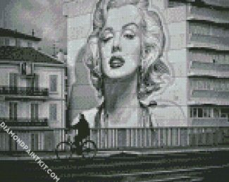 Les Murs Peints Marilyn Monroe Cannes France diamond painting