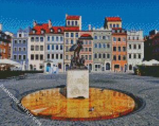 Old Town Market Square Warsaw diamond painting