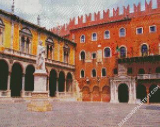 Piazza Dei Signori Verona diamond painting