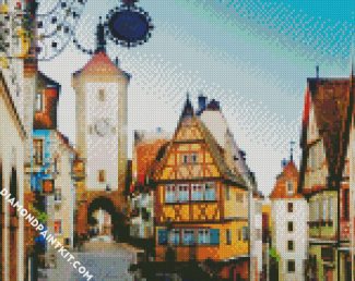 Plonlein Rothenburg Ob Der Tauber Town diamond painting