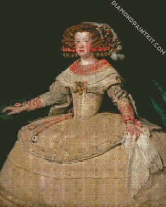 Portrait Of The Infanta Maria Theresa Of Spain By Velazquez diamond painting