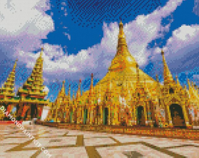 Shwedagon Pagoda Burma diamond painting
