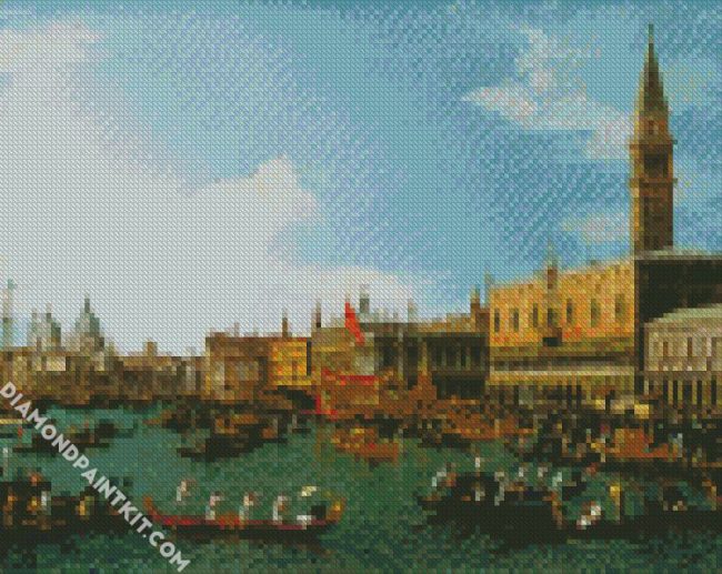 The Bucintoro By Canaletto diamond painting
