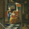 The Lover Letter By Vermeer diamond painting