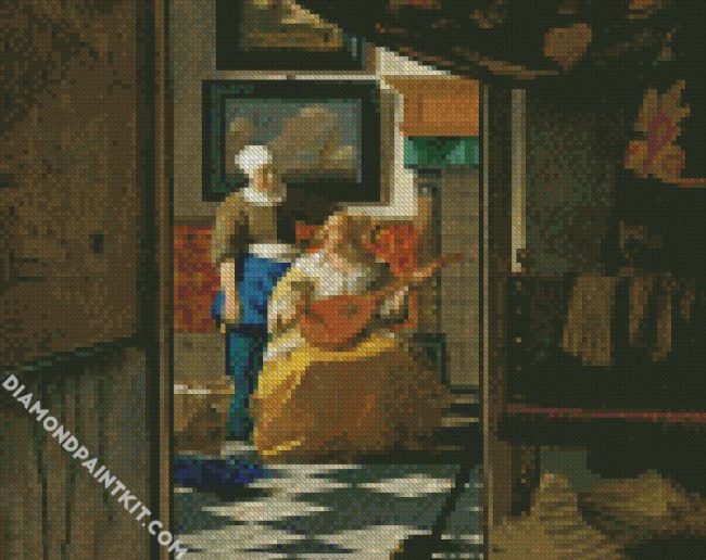 The Lover Letter By Vermeer diamond painting
