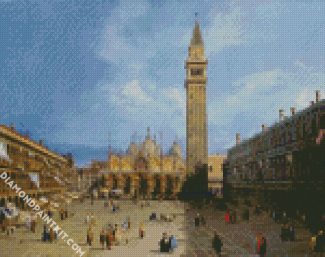 The Piazza San Marco In Venice Canaletto diamond painting