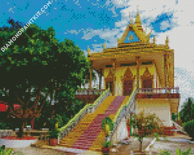 Wat Leu Pagoda Cambodia diamond painting