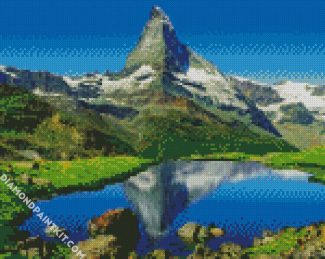 Zermatt Landscape diamond painting