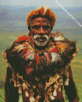 Zulu Man diamond painting
