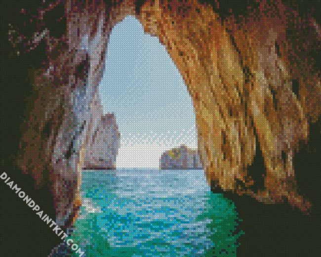 Aesthetic Blue Grotto Capri diamond painting