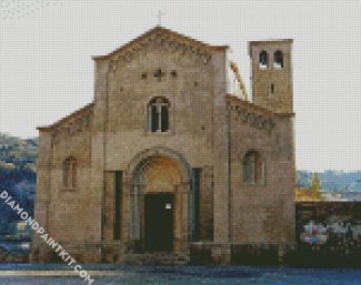 Aesthetic Chiesa Di San Michele Arcangelo Capri diamond painting