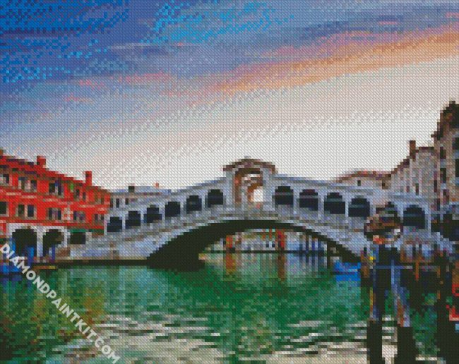 Aesthetic Rialto Bridge Burano diamond painting