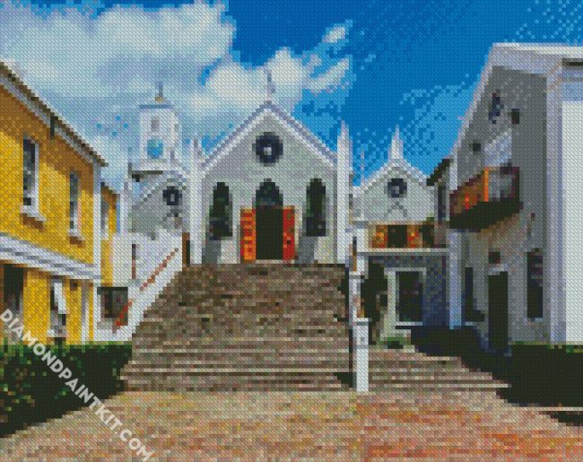 Aesthetic St Peter Church Bermuda diamond painting