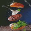 Aesthetic Fresh Burger diamond painting