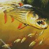 Aesthetic Tiger fish diamond painting