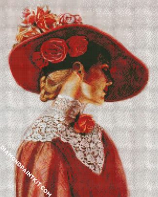 Aesthetic Victorian Lady diamond painting