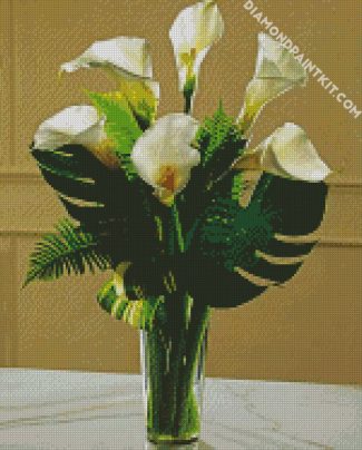 Aesthetic White Calla Lily diamond painting