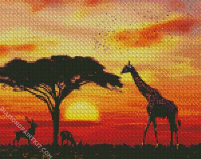 African Animals diamond painting