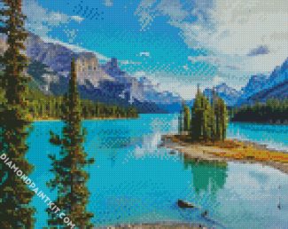 Beautiful Jasper National Park Of Canada diamond painting