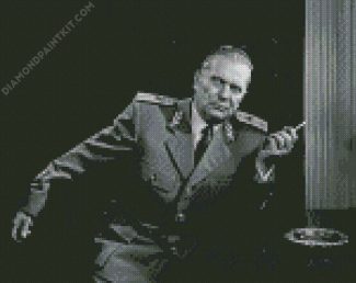 Black And White Josip Tito diamond painting