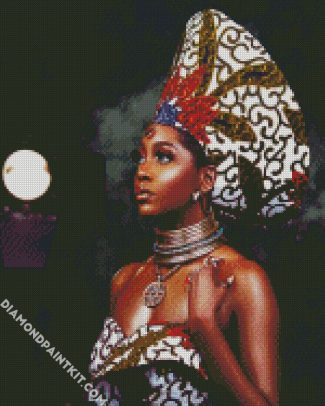 Black Zulu Woman diamond painting