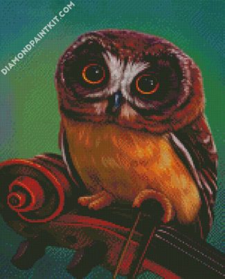 Brown Owl diamond painting