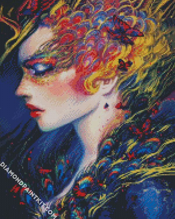 Butterfly Lady diamond painting
