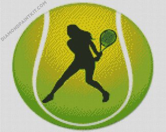 Female Tennis Player Art diamond painting