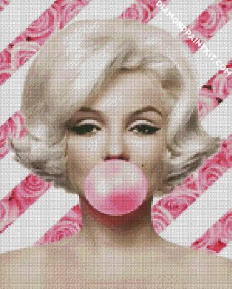 Marlyn Monroe And Bubblegum diamond painting