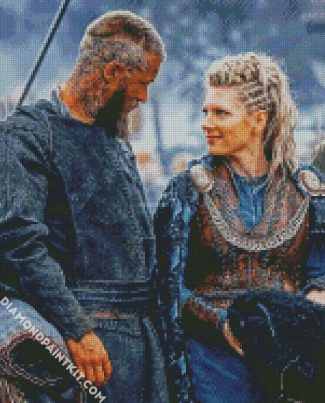 Ragnar And Lagertha diamond painting