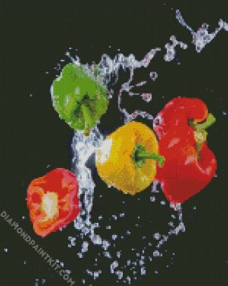 Vegetable Splash Water diamond painting