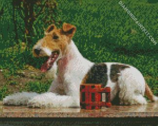 Wire Fox Terrier Dog diamond painting