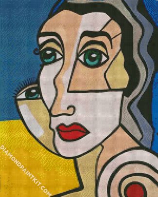 Woman Face diamond painting