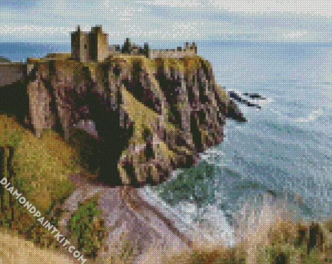 Aberdeen Dunnottar Castleprocessed diamond painting
