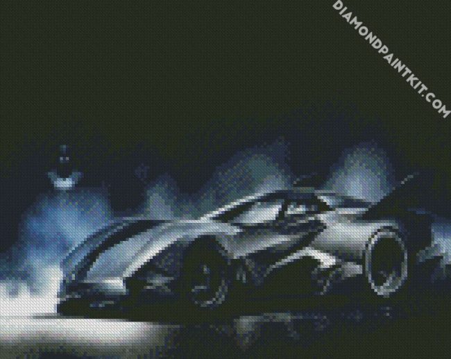 Batmobile Batman Car diamond painting