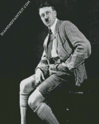 Black And White Adolf Hitler diamond painting
