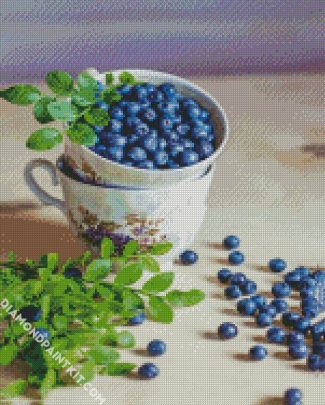 Blueberry Cup diamond painting