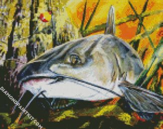 Carp Catfish diamond painting