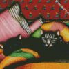 Cats In Blanket diamond painting