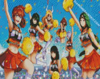 Cheerleader Anime Girls diamond painting
