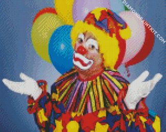 Clown And Balloons diamond painting