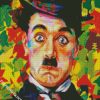Colorful Chaplin diamond painting