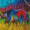 Colorful Grizzly Bear diamond painting