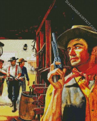 Cowboy Gunslingers diamond painting