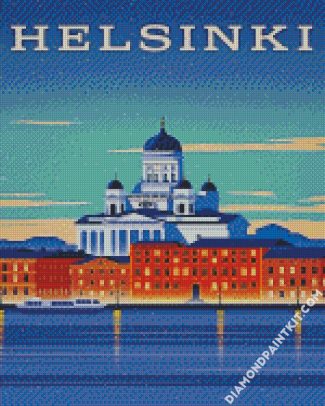 Finland Helsinki Poster diamond painting