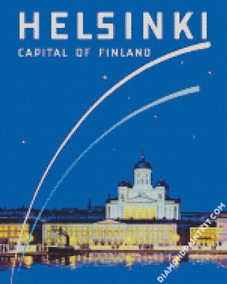 Finland Helsinki Capital diamond painting