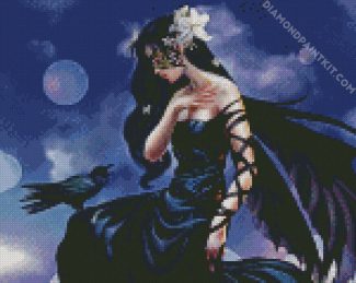 Gothic Witch diamond painting