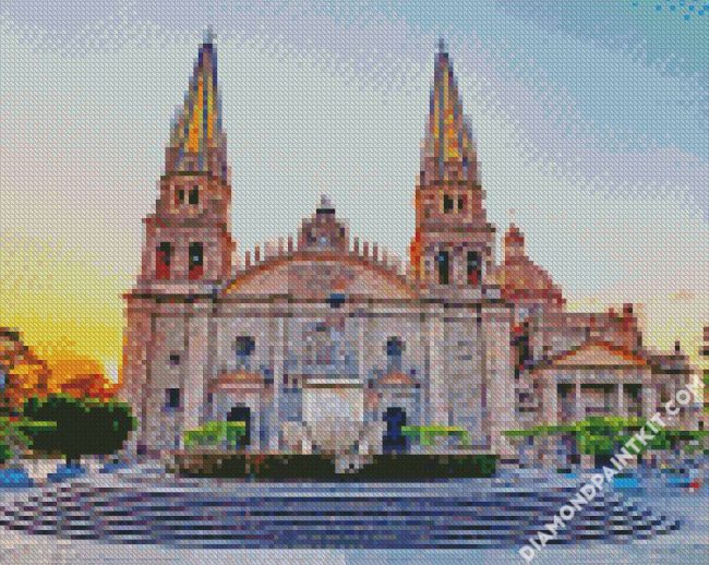Guadalajara Cathedral diamond painting